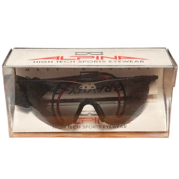 Vintage Alpina Opus IV L Sports Sunglasses Made in Germany NOS Shield Wrap main image 7